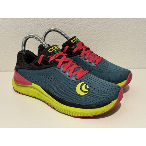 Topo Athletic Womens Ultrafly 3 Running Shoes Sz 6.5 Emerald/Fuchsia Trail Hike - Picture 7 of 15